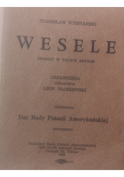 Wesele, 1945r