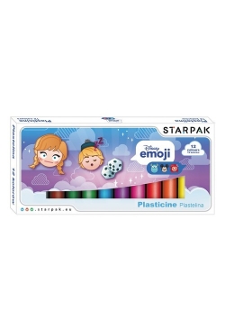 Plastelina 12 kolorów Emoji Kraina Lodu