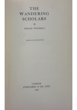 The wandering scholars, 1927 r.