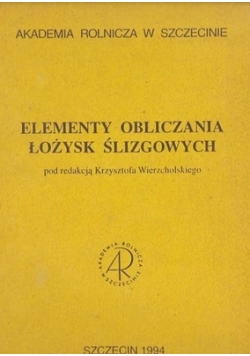 Elementy obliczania łożysk ślizgowych