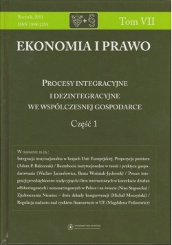Ekonomia i prawo Tom VII cz I