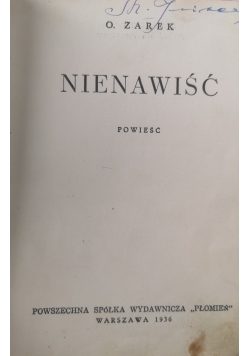 Nienawiść 1936 r.