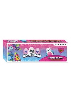 Farby plakatowe 12kol/20ml Hatchimals