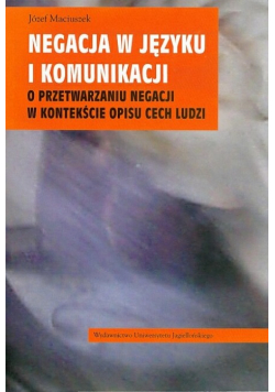 Negacja w języku i komunikacji