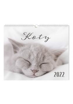 Kalendarz 2022 planszowy 33,5x40 Koty