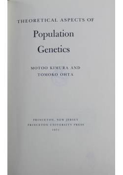 Theoretical Aspects of Population Genetics