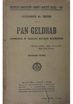 Pan Geldhab, 1925 r.