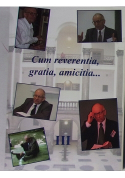 Cum reverentia gratia amicitia Tom III