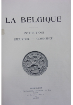 La Belgique 1830-1905, 1905 r.