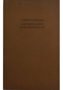 Katholisches Kirchenrecht, 1926 r.