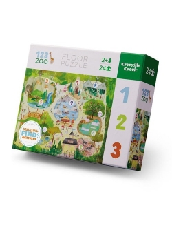 Puzzle podłogowe Wczesna edukacja Cyfry 123 w zoo 24