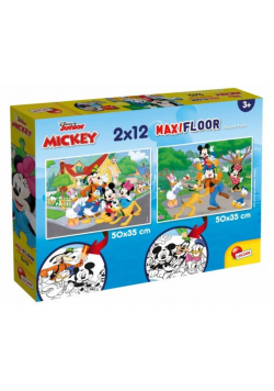 Puzzle Supermaxi 2x12 Myszka Mikki