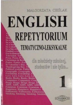 English repetytorium tematyczno - leksykalne 1