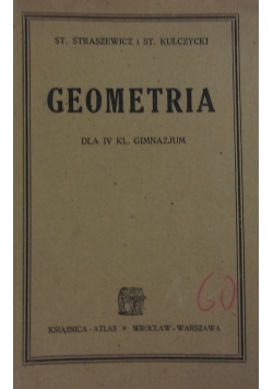Geometria  dla IV kl.gimnazjum, 1946 r.