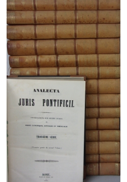 Analecta Juris Pontificii, zestaw 15 książek, ok.  1860r.