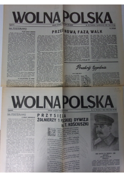 Wolna Polska. Nr 18 i 30, reprint z 1943 r.