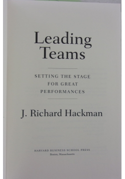 Leading Teams
