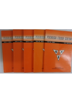 Psychologia-etologia-genetyka, zestaw 5 książek