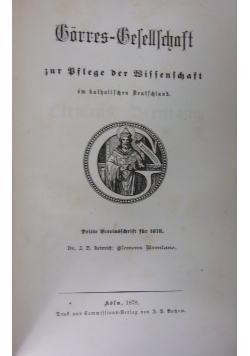 Gorres-Gesellschaft, 1878r.