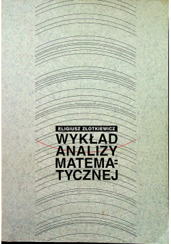 Wykłady analizy matematycznej