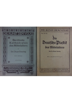 Die Kunst dem volke, 1929 r. , zestaw 2 książek