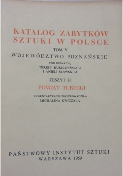 Katalog Zabytków Sztuki w Polsce Tom V Zeszyt 26