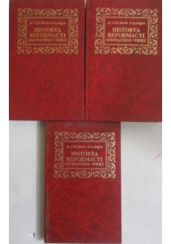 Historya Reformacyi szesnastego wieku Reprint z 1886 r 3 tomy