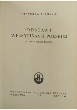 Podstawy Wersyfikacji Polskiej ,1947 r.
