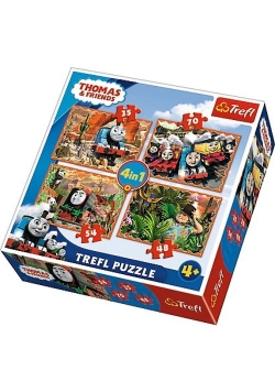 Puzzle 4w1 Tomek i przyjaciele Podróże po świecie
