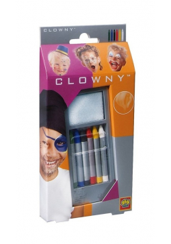 Kredki do malowania twarzy Clowny 6 kolorów