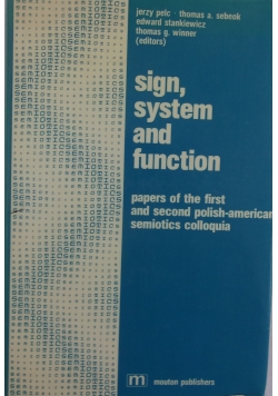 Sign, system and function