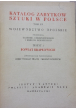 Katalog zabytków sztuki w Polsce, tom 7, zeszyt 6
