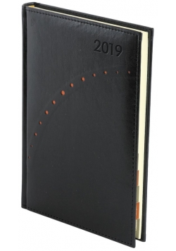 Kalendarz 2019 A4 dzienny przeszywany Venezia Czarny