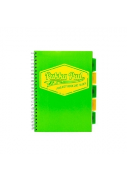 Project Book Neon A4/100 kr zielony (3szt) PUKKA