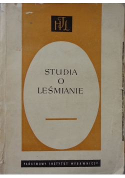 Studia o Leśmianie