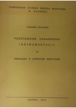 Podstawowe zagadnienia instrumentacji II