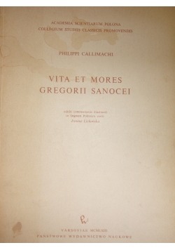 Vita et mores Gregorii Sanocei, 1943 r.