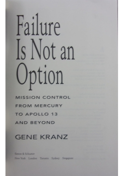 Failure is not an option