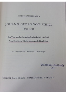 Johann Georg von schill Anton Ernstberger