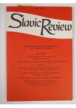 Slavic Review, Vol. 41, nr 3 FALL (1982)