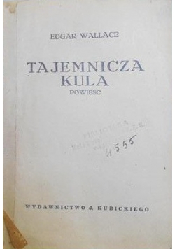 Tajemnicza kula, 1929 r.