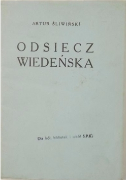 Odsiecz Wiedeńska, 1933r