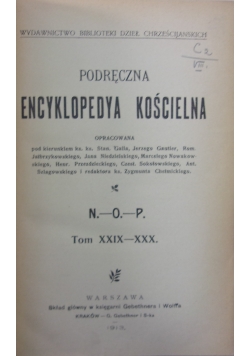 Podręczna encyklopedia kościelna, 1913 r.