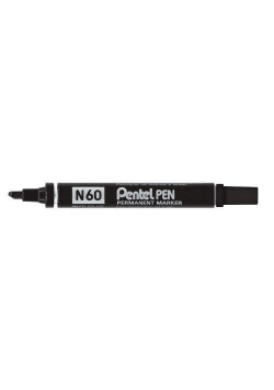 Marker ścięty N60 czarny (12szt) PENTEL