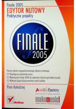 Finale 2005 edytor nutowy plus płyta CD