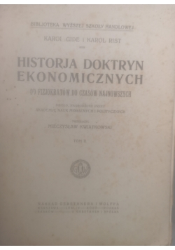 Historia Doktryn Ekonomicznych, Tom II, 1920 r.