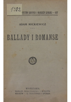 Ballady i romanse, 1909 r.