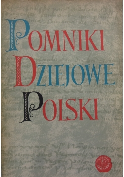 Pomniki dziejowe Polski,, seria II - tom VI