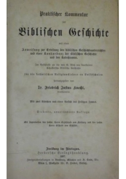 Praktischer Kommentar zur Biblischen Geschichte, 1887 r.