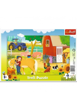 Puzzle ramkowe 15 Na farmie TREFL
